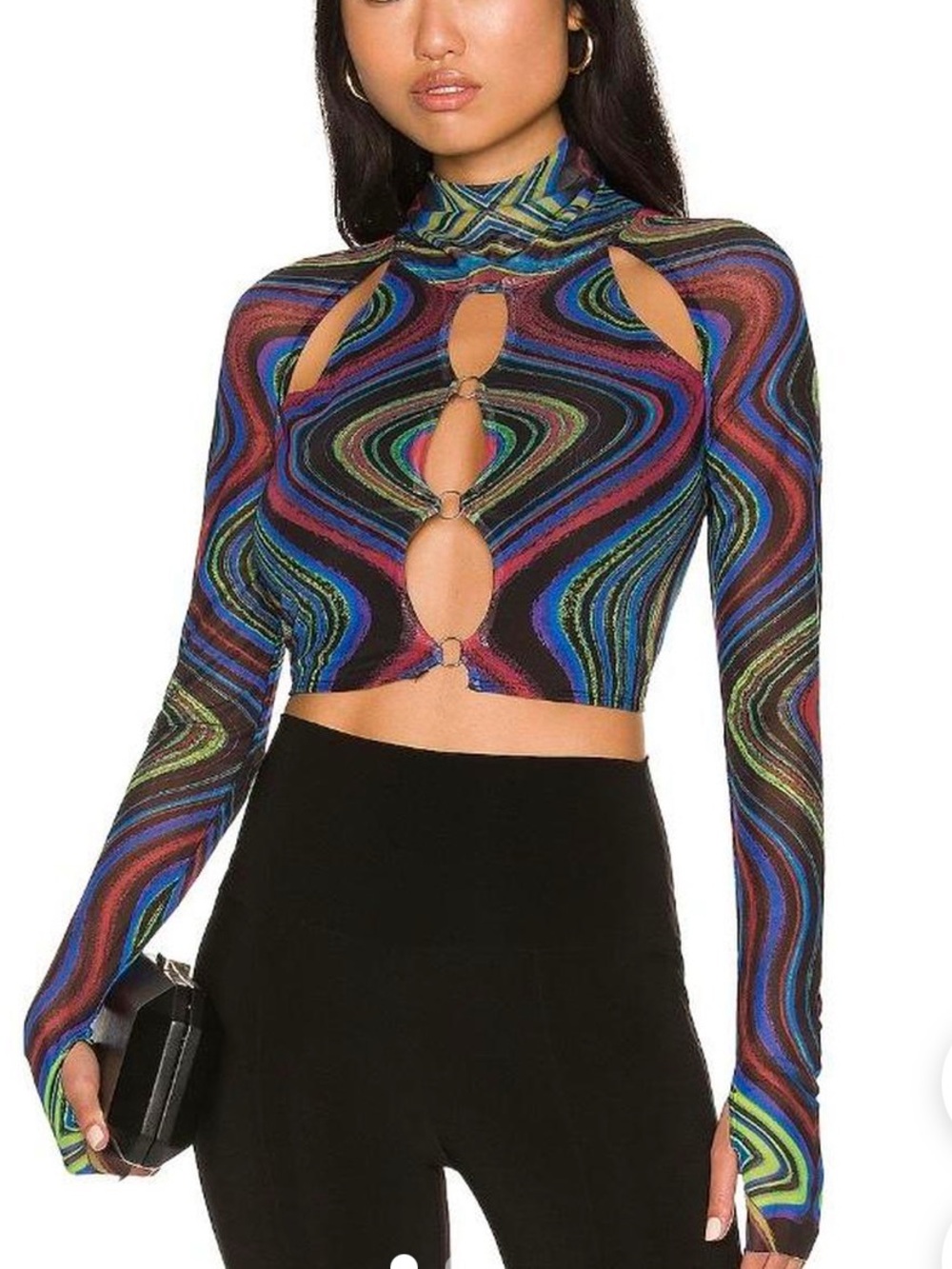 AFRM Maui swirl crop mesh ring cutouts small s Revolve